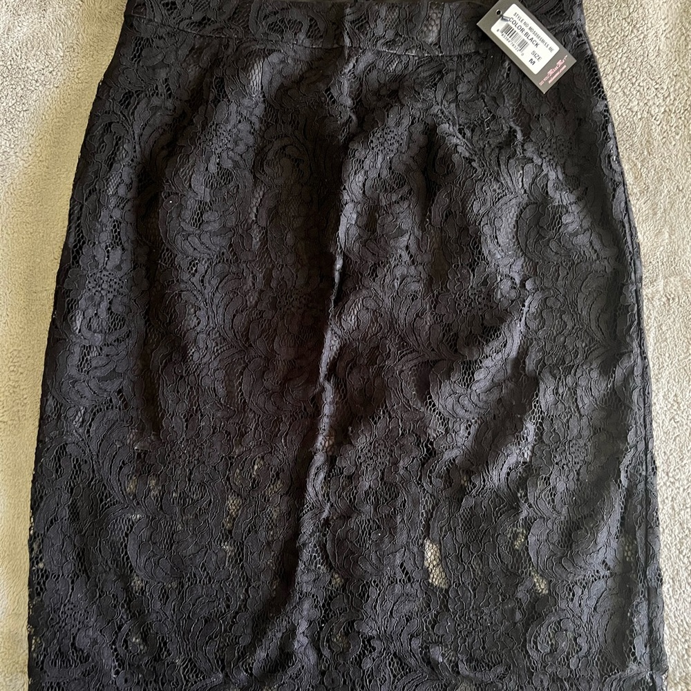 Miss Me midi black lace skirt NWT!
